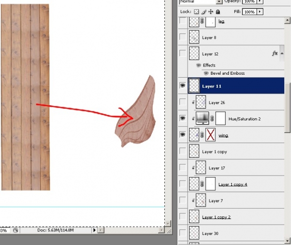 Creation of Wings are not working : Step 11